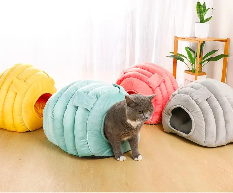 

Simons Caterpillar Shape Pet Cat Cave Bed Cushion Plush Pillow Coussins Chats Cuccia Gatto Productos Camas De Para Gato Mascotas, All color