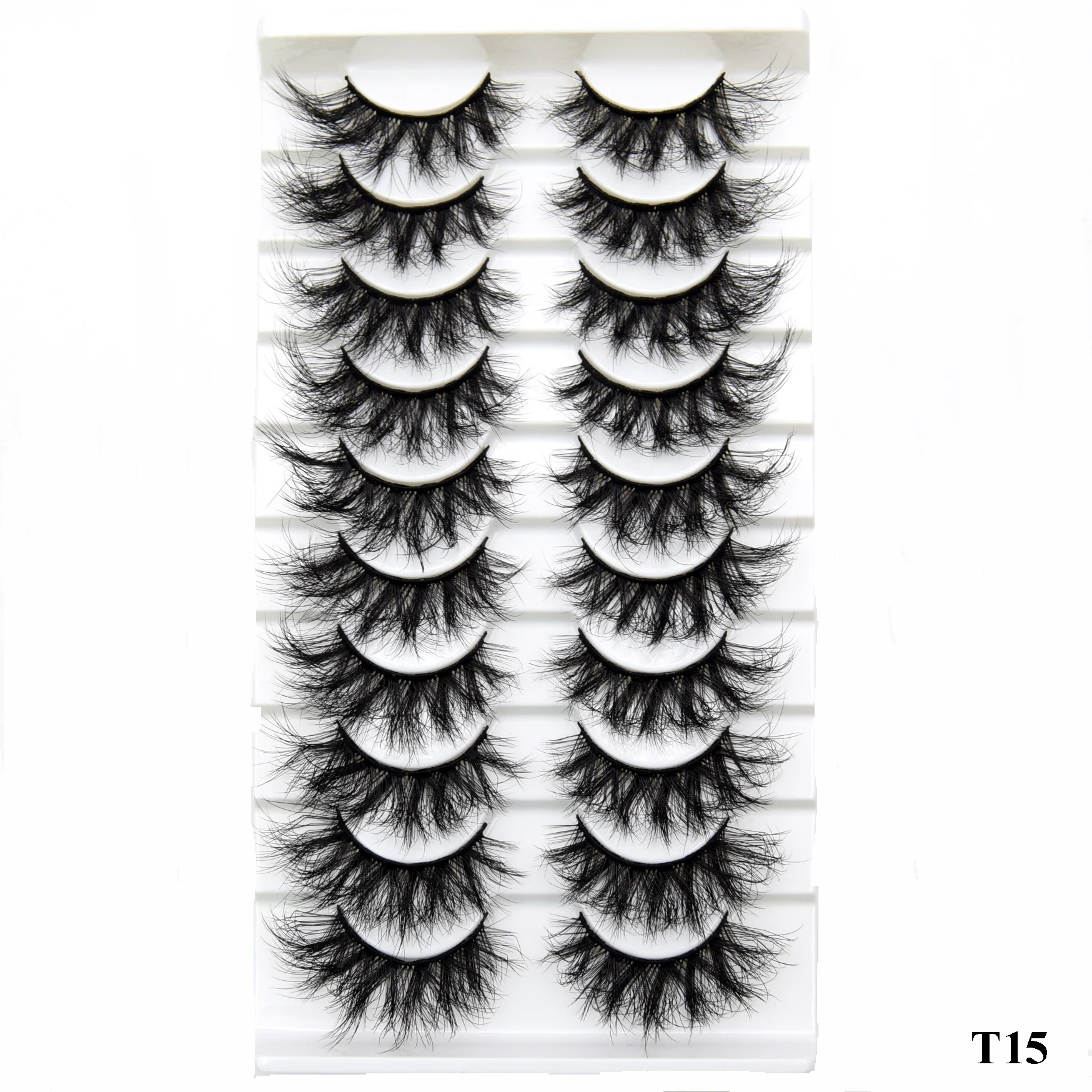 

Custom Wholesale Private Label 5d Fake Lashes Vegan Mink False Strip Eyelashes Tresluce Faux Lashes 3d 20mm Faux Mink Eyelashes