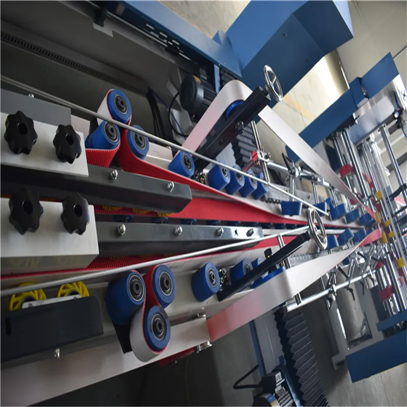 3 5 7层瓦楞纸箱涂胶自动折叠机