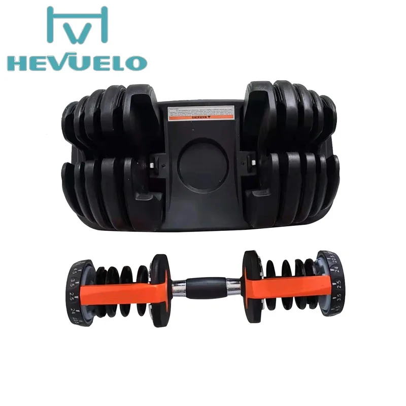 

Workout Power24kg to40kg Weightlifting Training Automatic Block Adjustable Dumbbell For Weight Lifting, Black+red