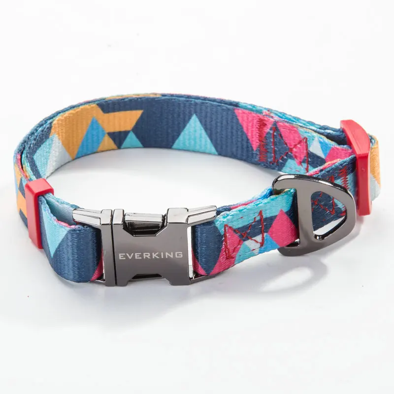 

Well Made Deluxe Pet Dog Collar Fashion Pattern Pet Collar with Quick Release Buckle, Pms color