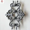 New Style Cast Iron Rosettes Pickets Post Tops Scroll Flower Leaves Decorative Cast Iron Metal Parts For Stairs Railings