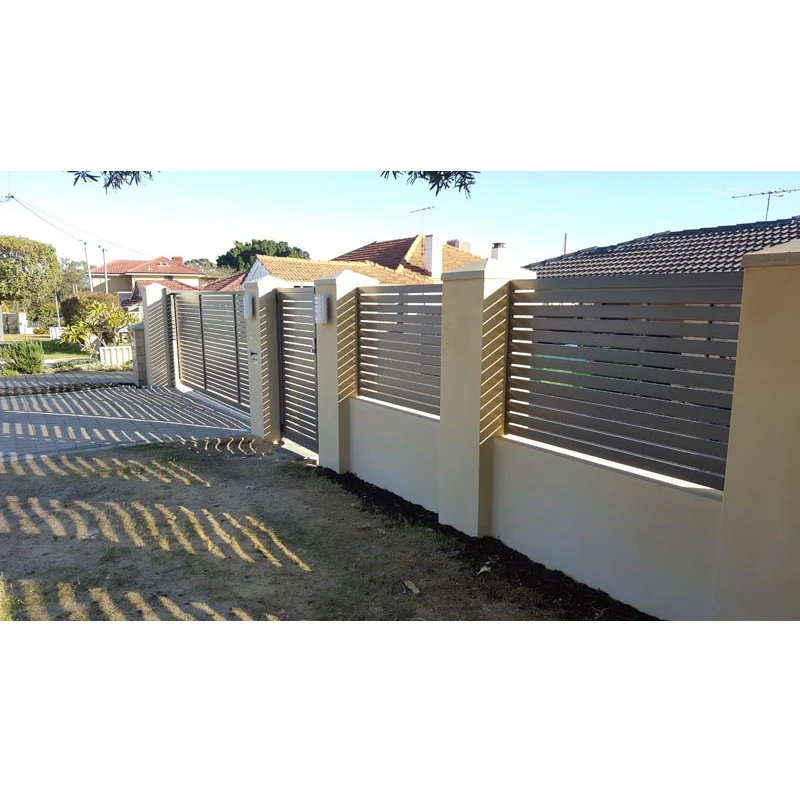 

New Design Ornamental and Protective Security Aluminum Slat Fence for Villa/Garden, Customer's request