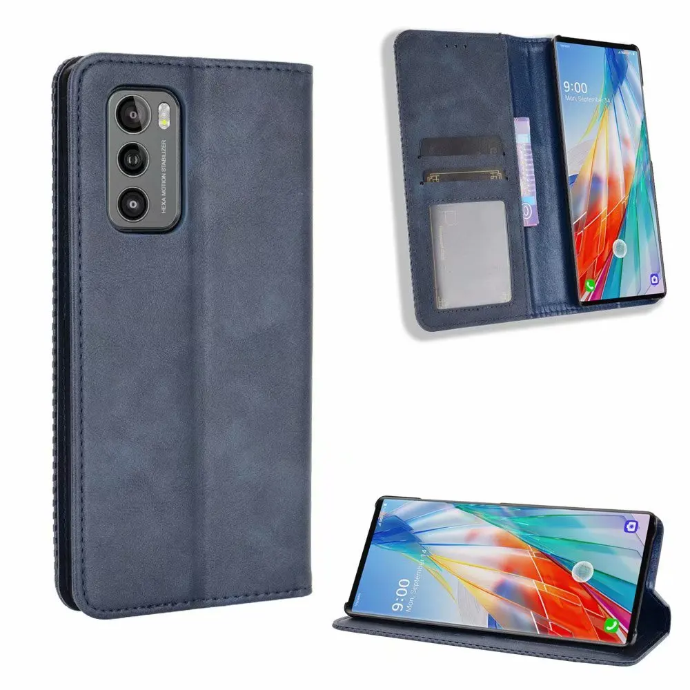 

Retro Flip Wallet Leather Case Cover For LG Wing 5G, As pictures