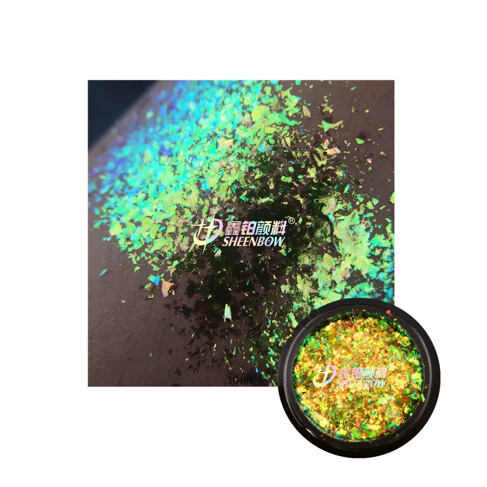 

Sheenbow Color changing chameleon clear opal flakes