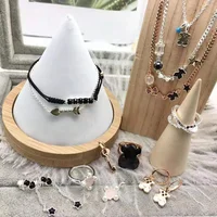 

925 silver earrings Spanish original bear jewelry ladies fashion necklace factory direct black agate angle ring