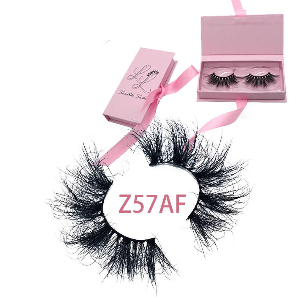 

Z57AF high quality luxury natural crazy kid fluffy siberian mink lashes3d mink wholesale lashes vendor 3d 4d false eyelash bulk, Natural black