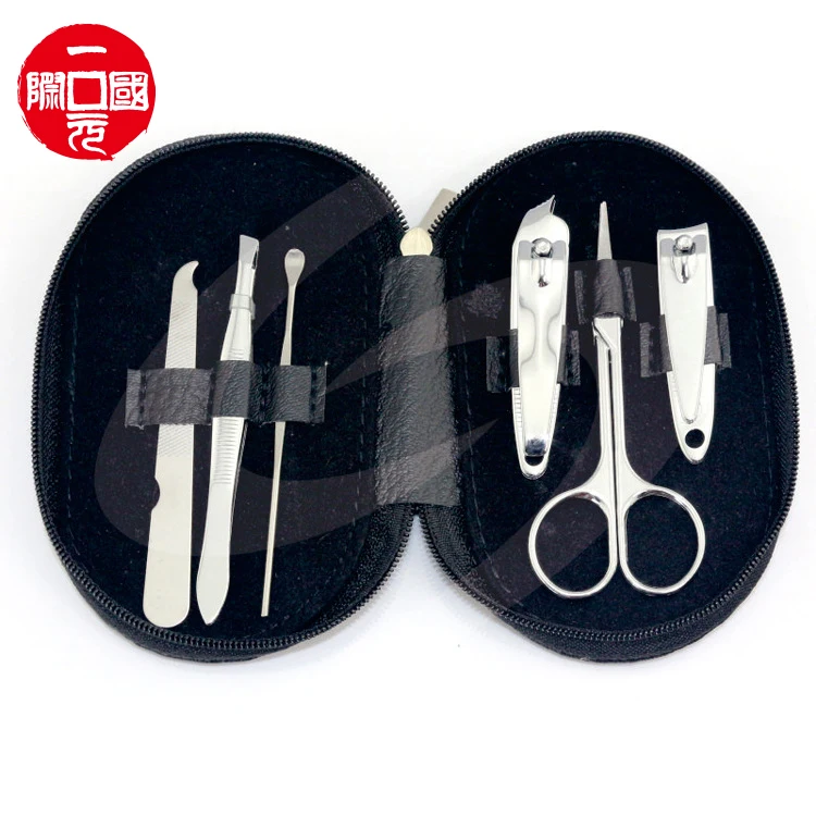 

Gift custom LOGO 6pcs nail scissors clippers manicure tool set