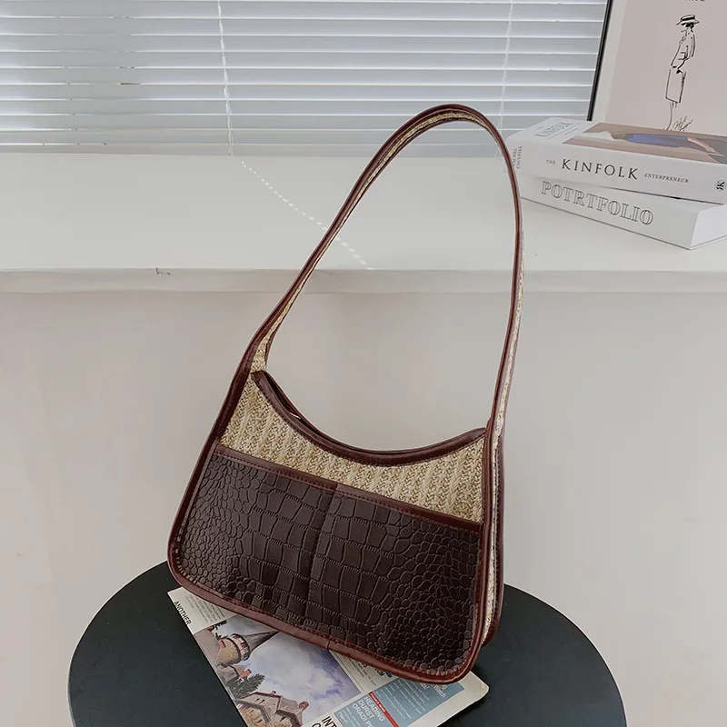 

SP446 2021 spring and summer retro pu ladies shoulder bag woman under arm bag, Multi colors