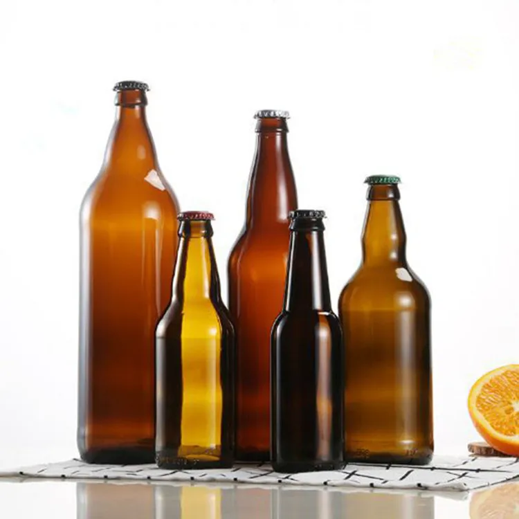 Wholesale 250ml 330ml 500ml 1000ml Empty Amber Beer Glass Bottle Buy