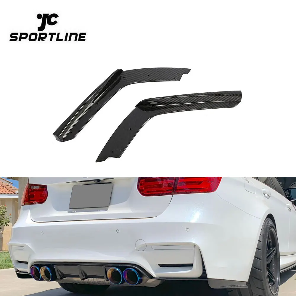 

Carbon Fiber Rear Bumper Splitter Corner Fins Aprons For BMW F83 F82 M4 F80 M3 2014 - 2019