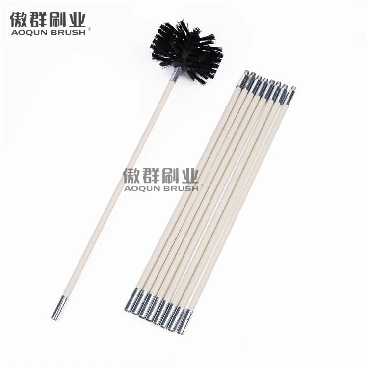 10 M avec des Tiges Flexibles en Nylon Renforc/é-B 10 Pi/èces APQMR Kit De Ramonage Cheminee Kits DOutils De Nettoyage De Balayage DEntra/înement De Brosse De Chemin/ée De 8 M