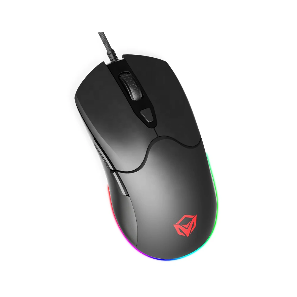 

MEETION GM21 2023 10000 DPI optical pc ergonomic Mute mouse usb led silent wired computer gamer gaming mouse