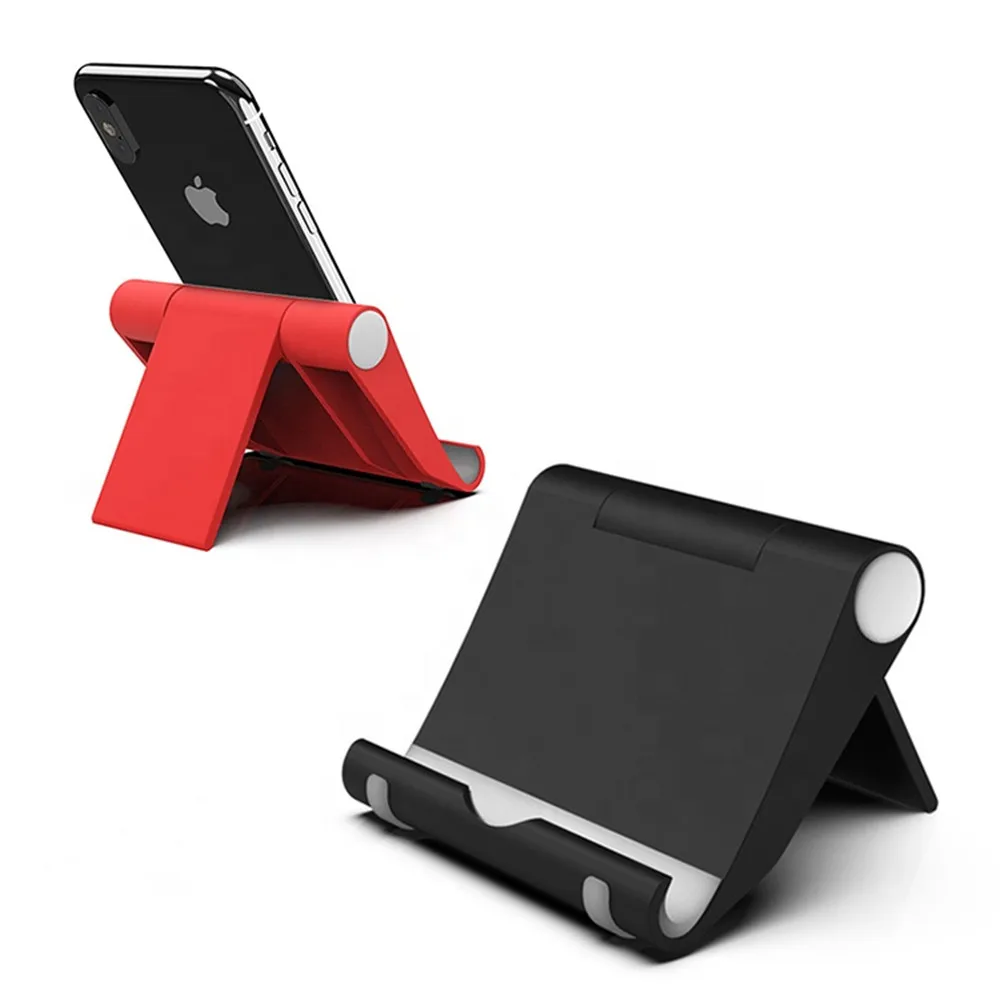 

Adjustable Plastic Mini Folding Lazy Desktop Tablet PC Stand Mobile Phone Holder, Black,white,blue,pink,red,green,yellow