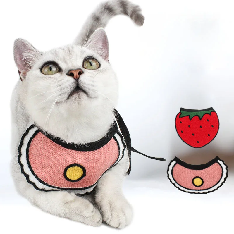 

factory pet saliva towel cat dog hand-woven accessories pet triangle scarf