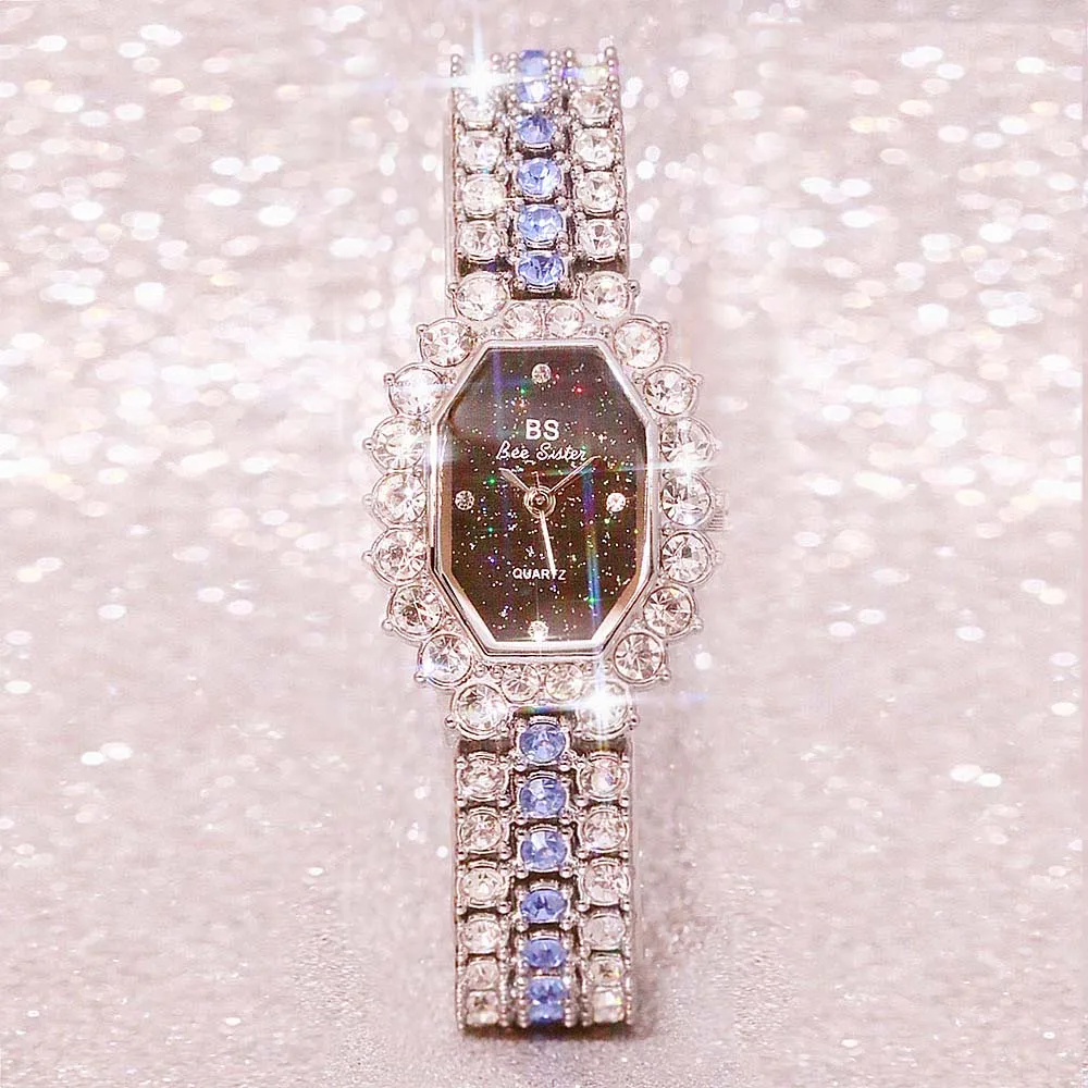 

BS FA1581 High Quality Wrist Watch High-end Watches For Girls Full Diamond Female Bracelet Gold Watch in quartz