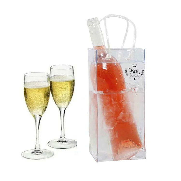 Wine Shopping Tote Bag Ice Cooler Clear Pvc Transparent Wine Bag Buy