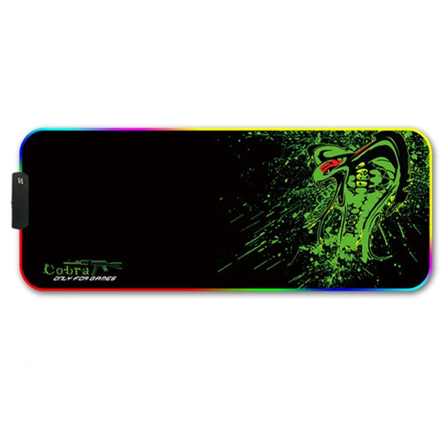 

custom lighting colorful RGB mice pads led game non-slip USB illuminate mouse pad