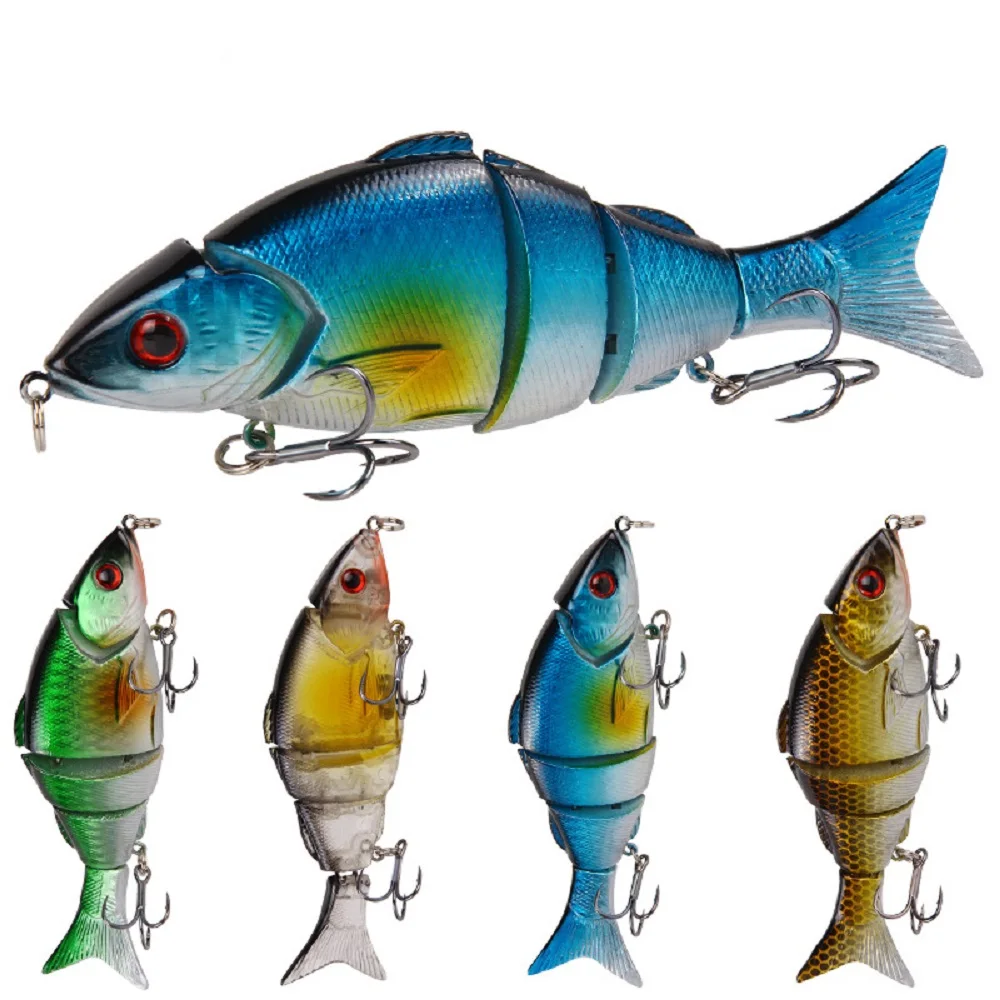 

Factory Price Vib Multi Jointed Fishing 12.5cm/21g Lures 3D lifelike eye bait Fin Hard Saltwater Fishing Lures, Various