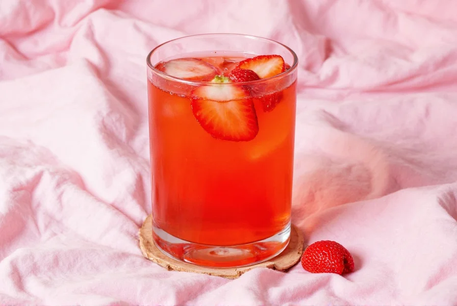 Fresh strawberries and ginger root ingredients for homemade strawberry ginger ale