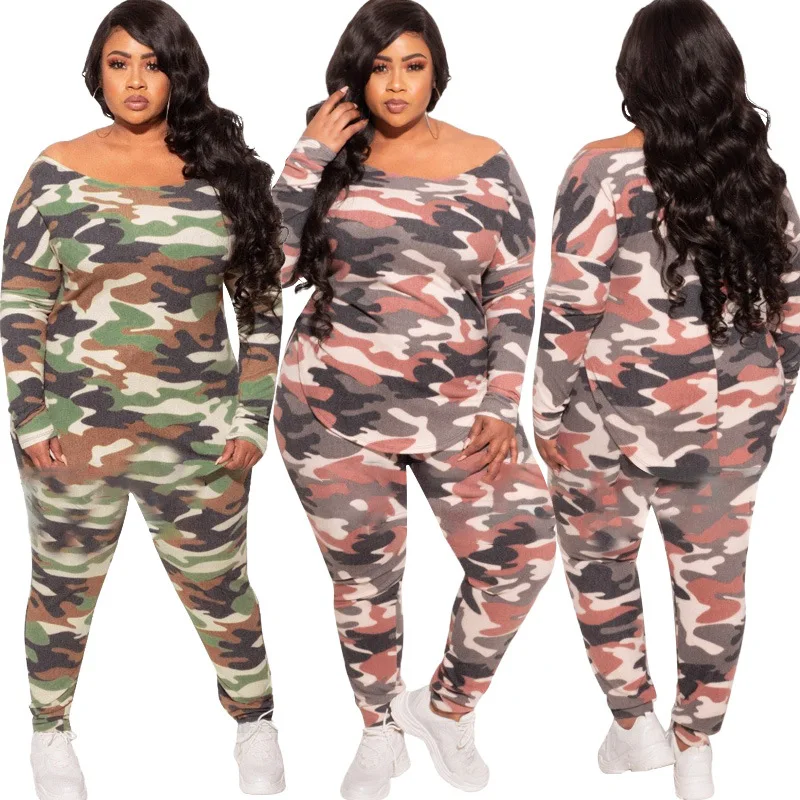 

OSS21406 leisure wear Fall Clothing For Women Fall 2021 Women Clothes Two Piece Pants Set bodycon Plus Size Women Clothing, Picture color