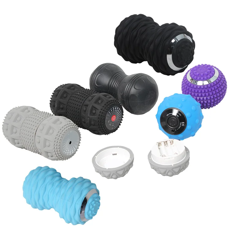 

2020 New Silicon Fascia Peanu Electric Vibrating Massage Ball With custom logo, Black,blue or customized