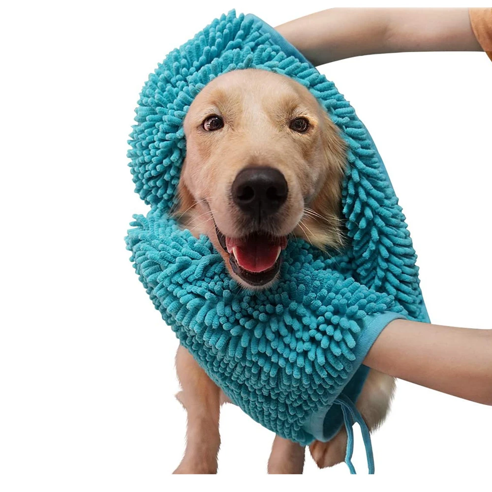 chenille pet bath towel