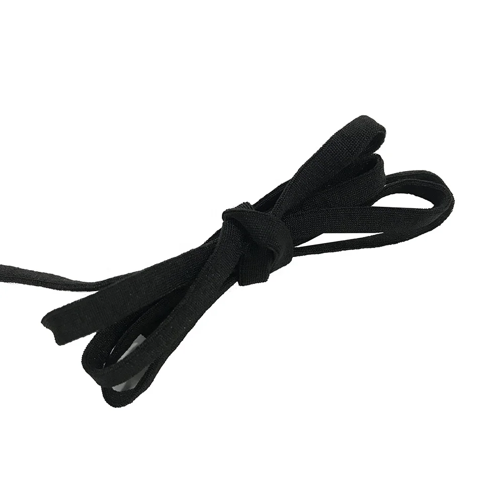 

Eco-Friendly Elastic Cord Sewing Elastic Bands Rope Flat Stretch Rubber Ropes, As picture