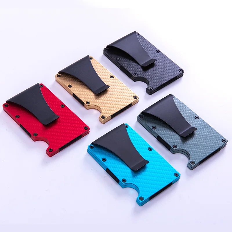 

Men's Multifunctional Credit Card Holder RFID Metal Slim Mini Anti Theft Travel Aluminum Minimalistic Wallet