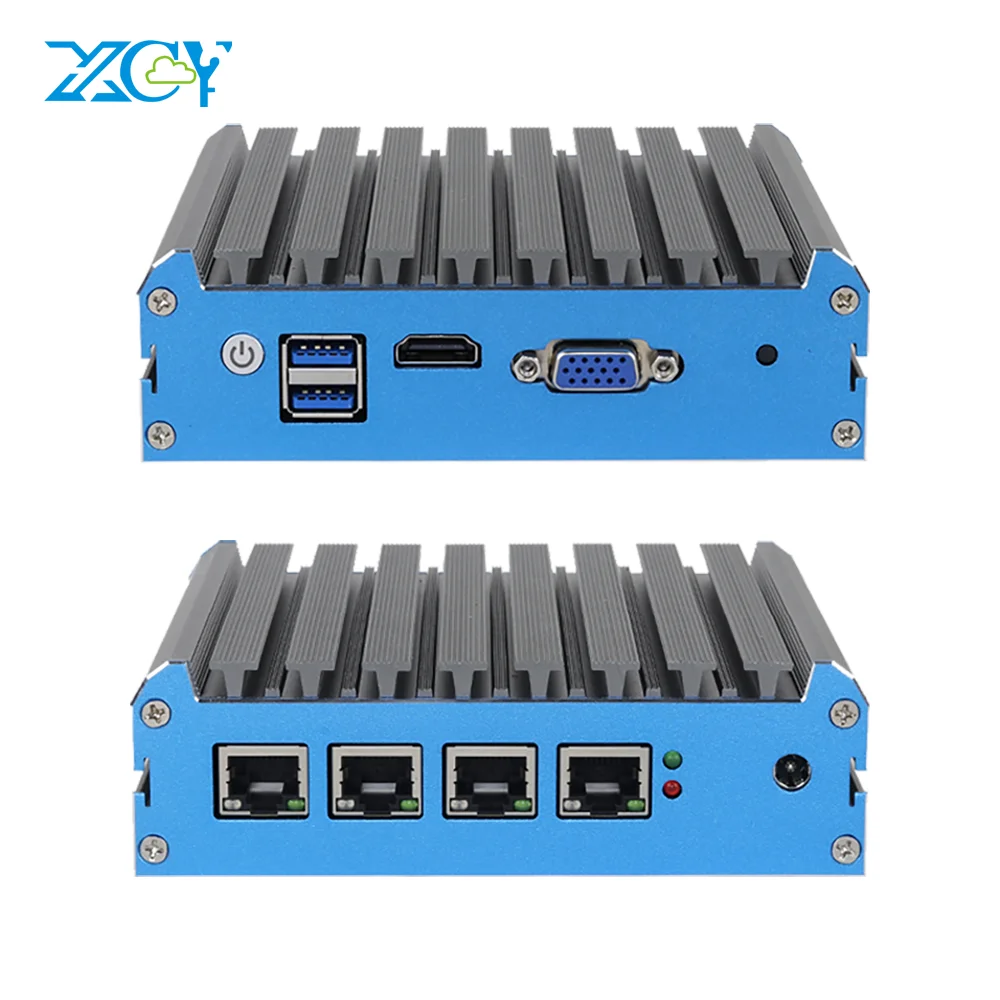 

Quad Core Celeron J4125 N5105 Intel I225V 4 NIC 2.5G Gigabit Ethernet pfSense OPNsense Firewall Gateway Mini Software Router