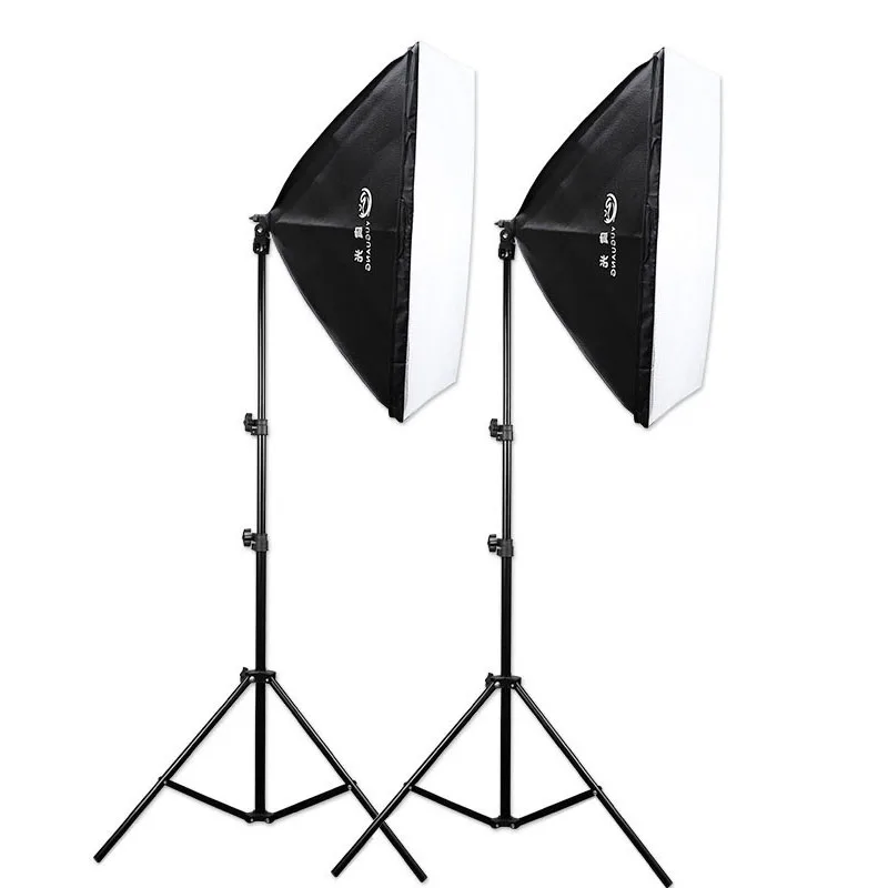 

2pcs Diffuser 50x70CM Photography Softbox Lighting Kits E27 Lamp Holder Soft Box Professional Continuous Light System Equipment