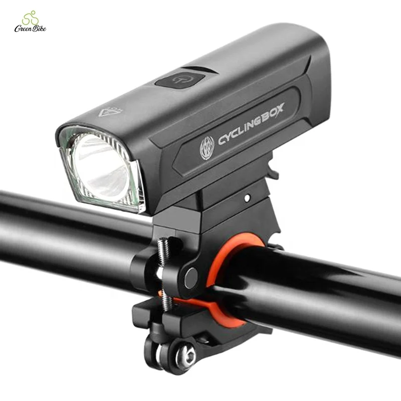 

USB Charging Quick Release Headlights High Brightness 1300 Lumen Lamp Waterproof IPX6 Front Light Bicycle, Black