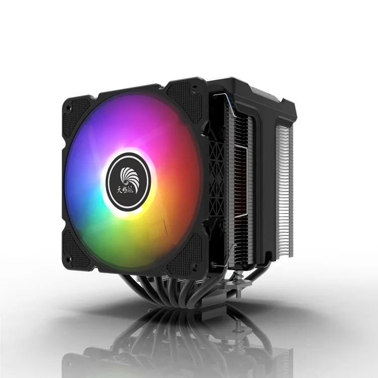 

Factory Drop Shipping high end new design cpu cooling processor cooler double fan double tower 6 heatpipes argb dc Fan