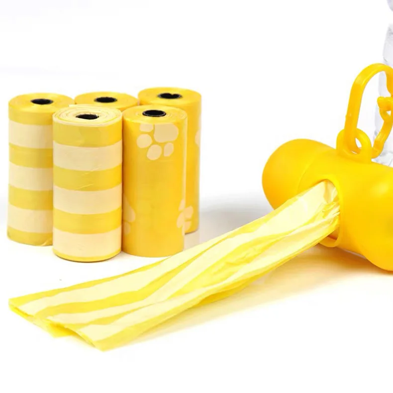 

Hot sale personalized biodegradable organic cornstach pet dog poop bags, Green/yellow/white or custom
