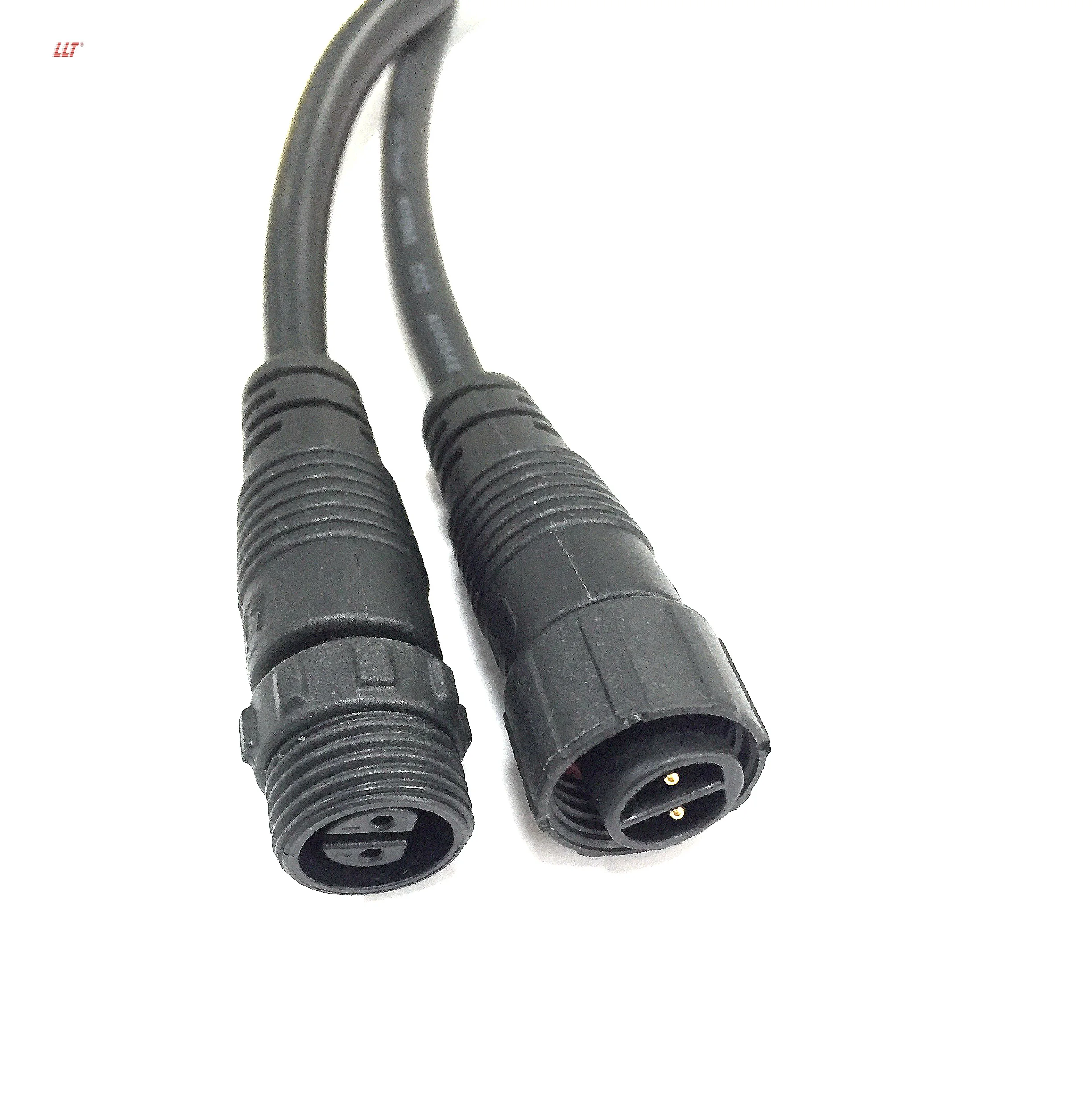 OEM ODM RoHS compliant electric plug 2 3 4 5 6 pin male female waterproof 2pin led strip waterproof connector