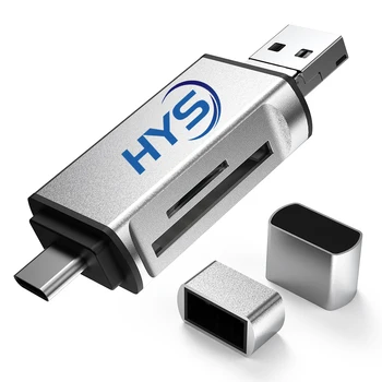 Hys Custom Logo All In 1 Usb 3 1 Otg Card Reader Micro Tf Sd Card Reader Type C Usb C Micro Usb Memory Buy Usb Sd Card Reader Memory Card Reader Usb Otg