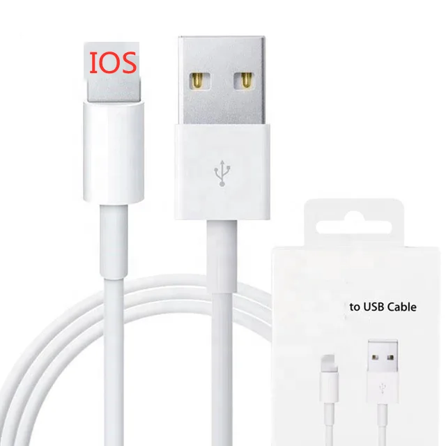 

Original Wholesale Usb Cable Cord 2.1A Fast Charging Data Usb Charger Cable For iPhone 6 7 8 X Xs Xr 11 12, White