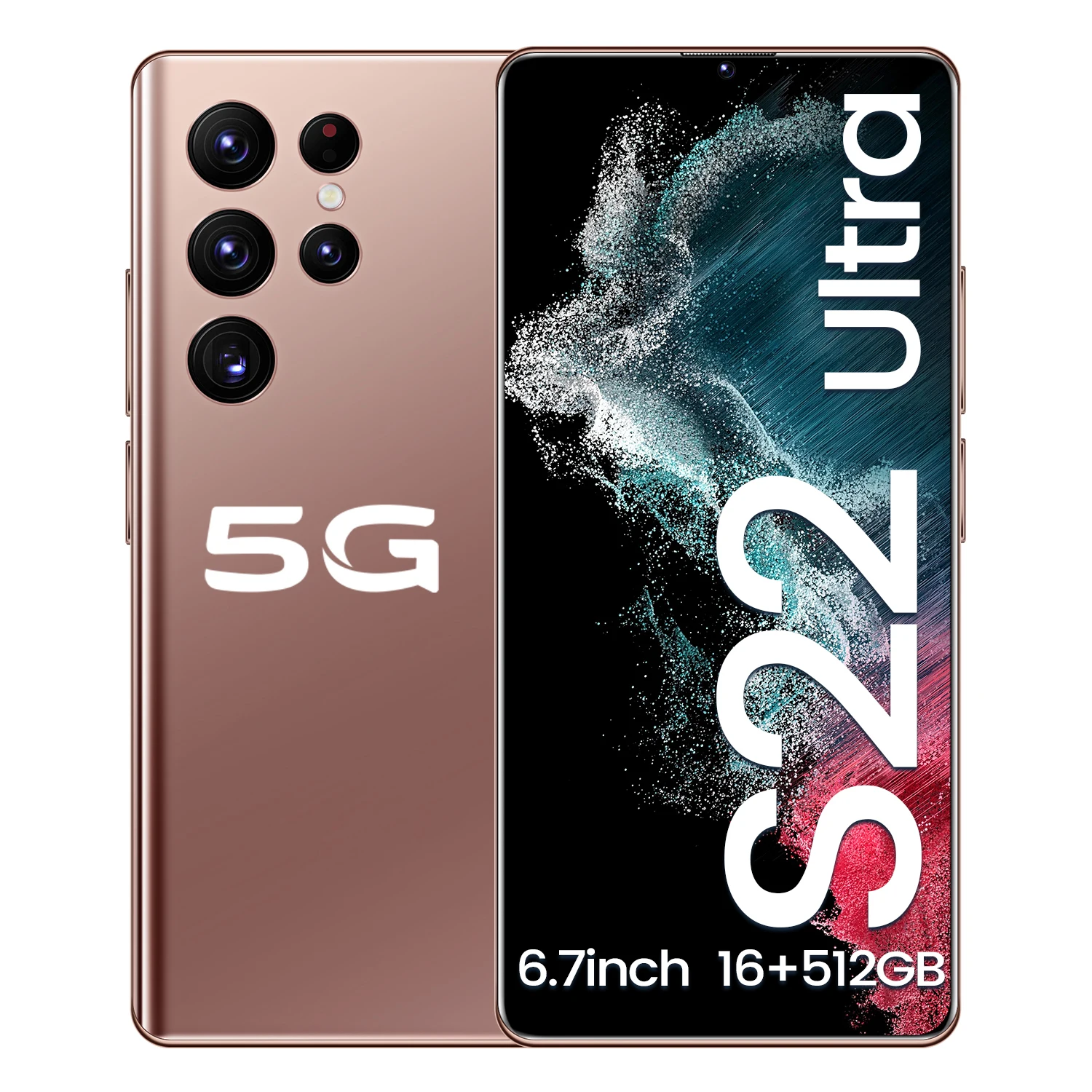 

HOT SELLING S22 Ultra 16GB+512GB 16MP+32MP Android 10.0 phone 5G LTE original 6.7 inch MTK6889 smart phone excellent quality