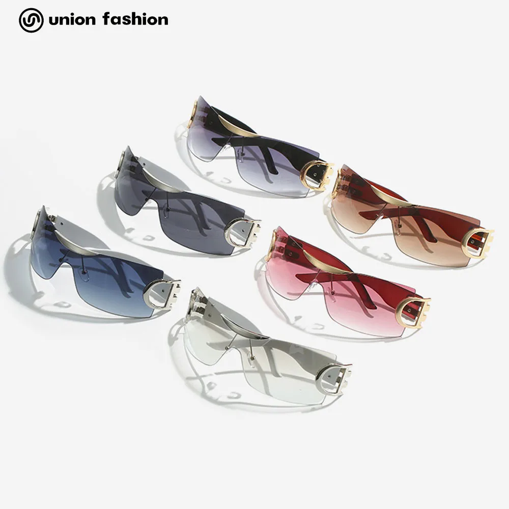 

Europe and America Cool Stylish Sports One Piece Frame Sunglasses Y2K Women Men