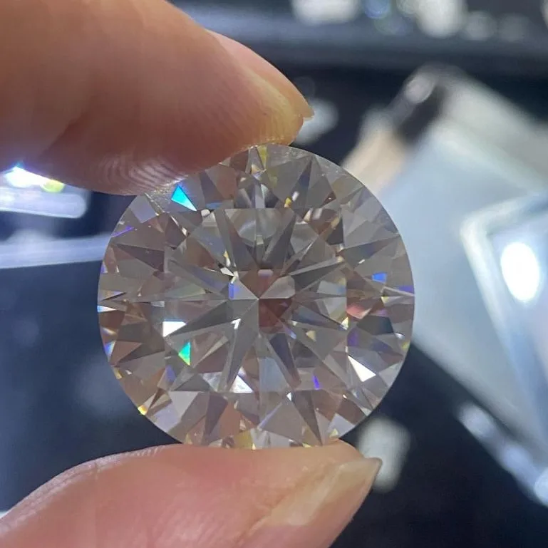 

Factory Price Pass Diamond Tester 3mm-10mm Def White VVS Round Brilliant Cut Loose Gemstone Diamond Moissanite