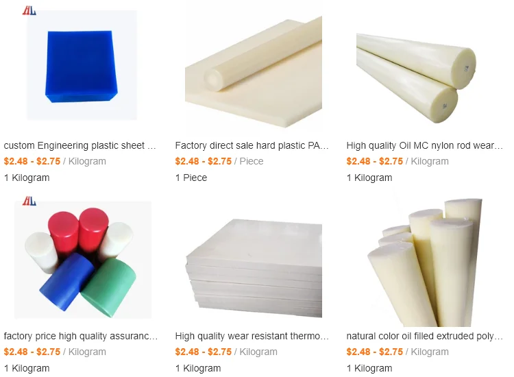Factory Hdpe Nylon Plastic Sheet Customized Hard Plastic Board For