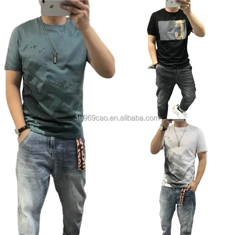

Manufacturer wholesale high quality 100% cotton custom printed o-neck T-shirt casual men's T-shirt, Customized color