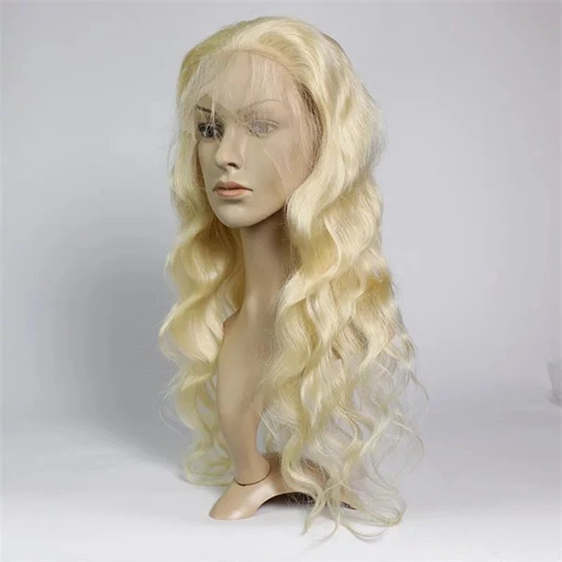 

Wholesale Blonde 613 Glueless Swiss Lace Wigs Body Wave Virgin Brazilian Human Hair Full Lace Wig