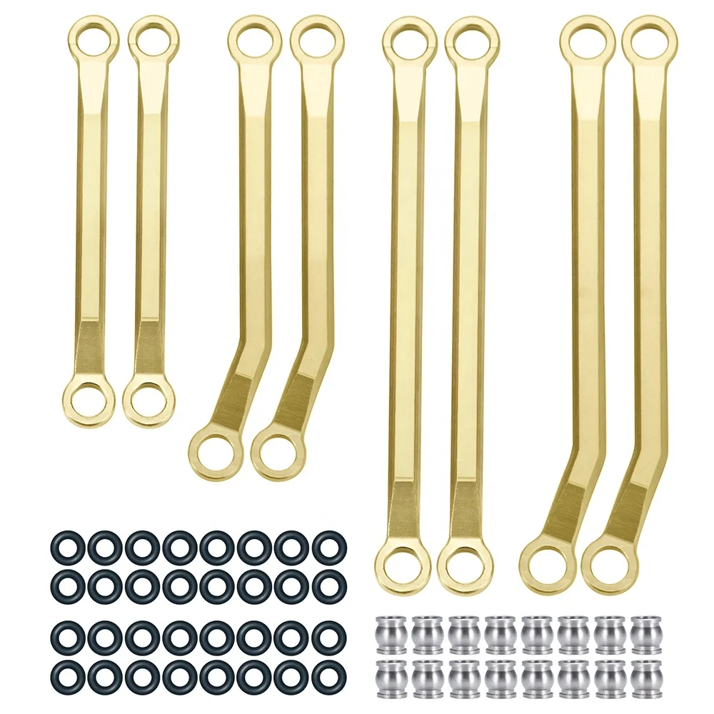 

Brass High Clearance Chassis Links Adds Weight for 1/18 RC Crawler Car TRX4M Upgrade Parts Accessories
