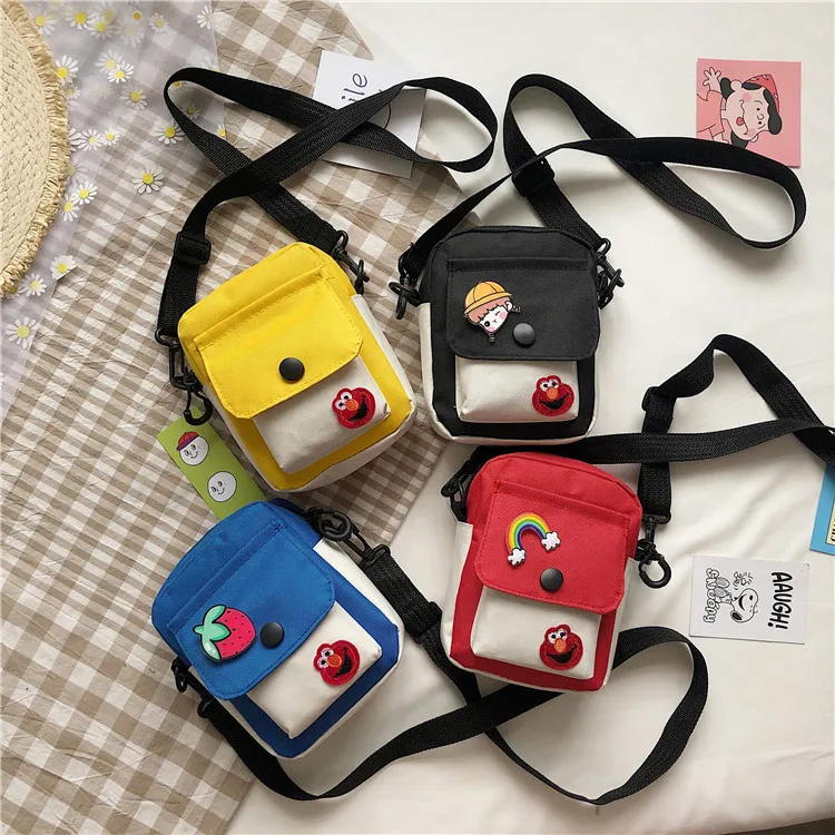 

Colorful Cotton Cute Phone Messenger Bag Student Shoulder Mini Sling Bag For Women