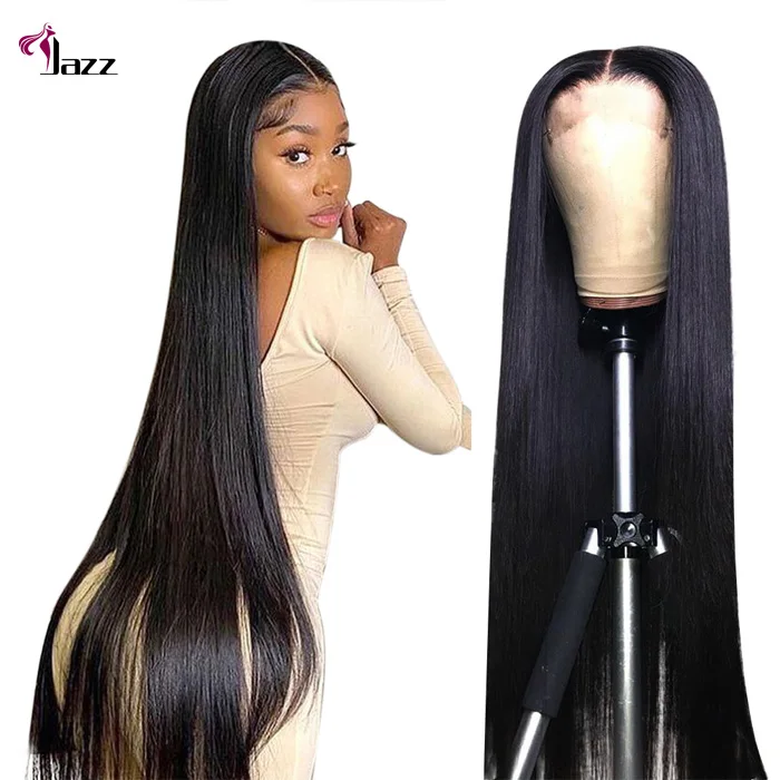 

100% real virgin brazilian human hair bone straight hd lace front wig glueless pre plucked 24 26 28 30 inches straight lace wig
