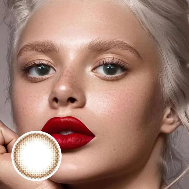 

Nuqi Brown T05 Wholesale Colored Natural Cheap Soft Color Eyes Contacts Eye Lens Contact Lenses Color