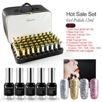 

Venalisa 12ml high quality nail gel full set 2019 amazon hot sale nails supplies 120pcs with bag color chart full salon nail gel