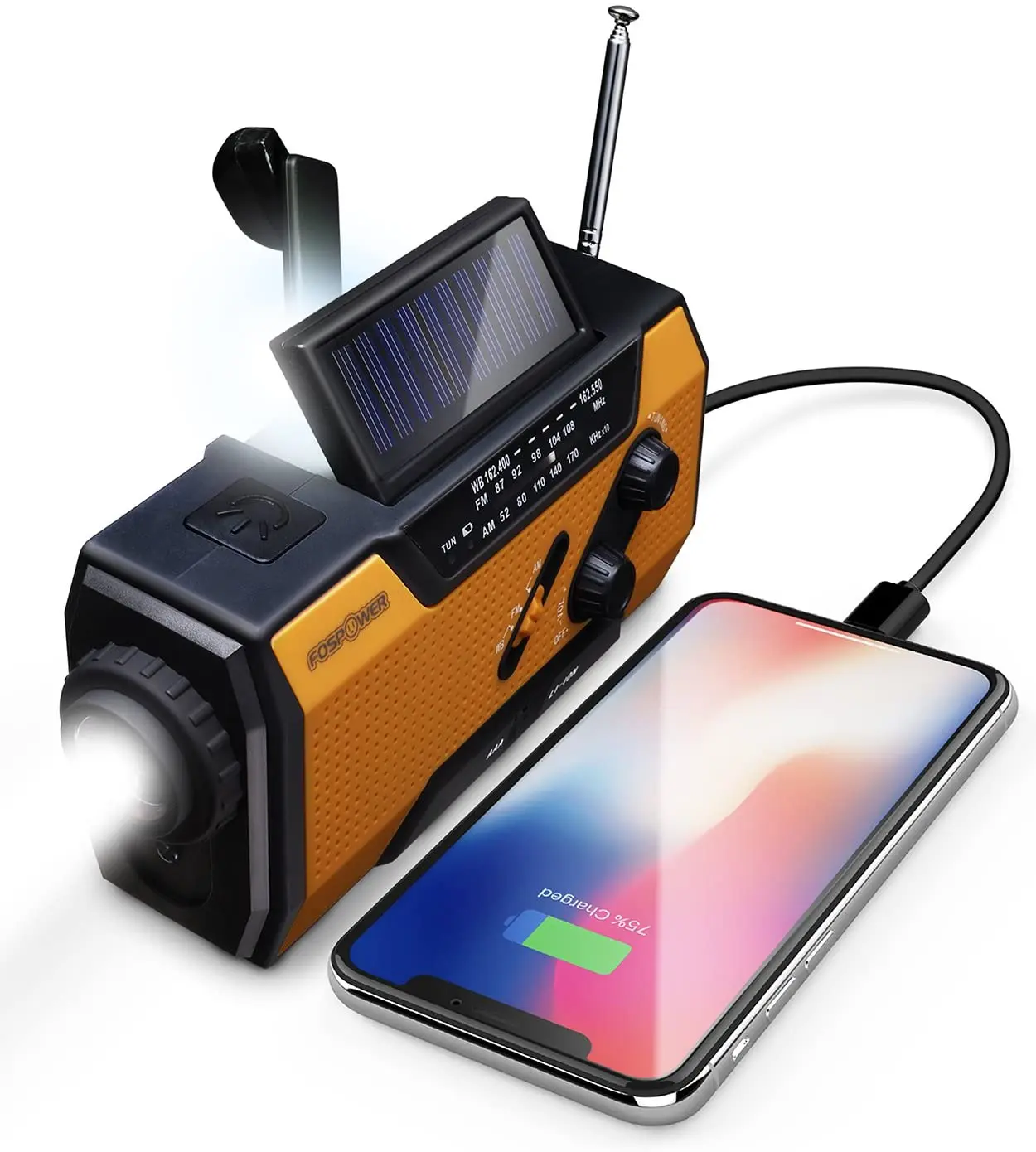 

Emergency Solar Crank multifunction Radio crank dynamo radio with bright torch, Customized
