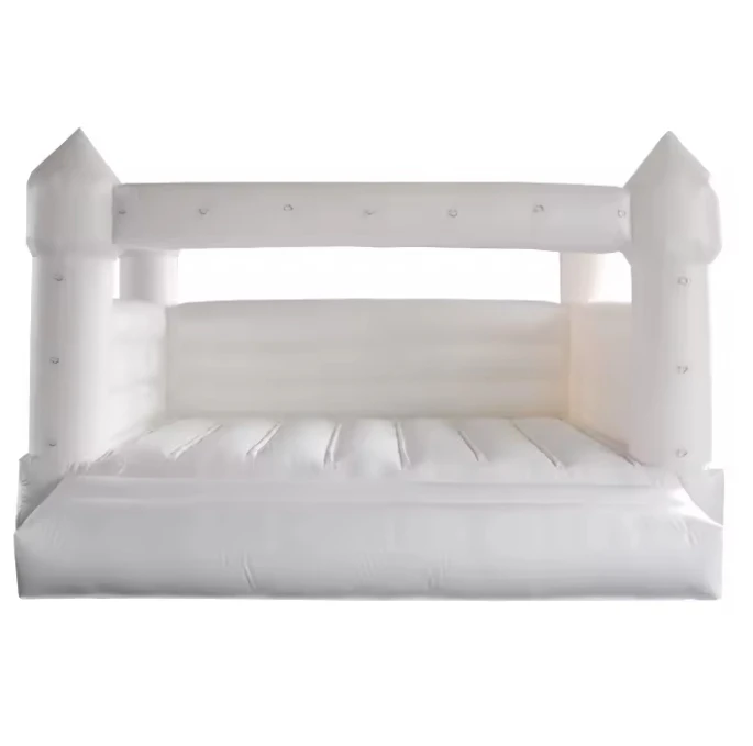 Ready to Ship Pink/blue/Plain Wedding All White Bouncy Castle White Wedding Bounce House White Jumping Castle Inflatable